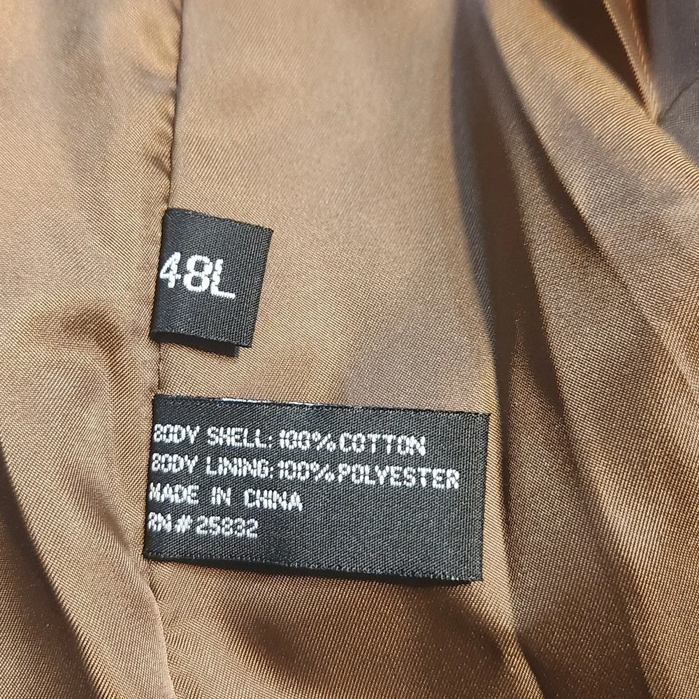 Circle S Corduroy Western Blazer 48L Brown Corduroy Sport Coat Ranch Dallas NWT